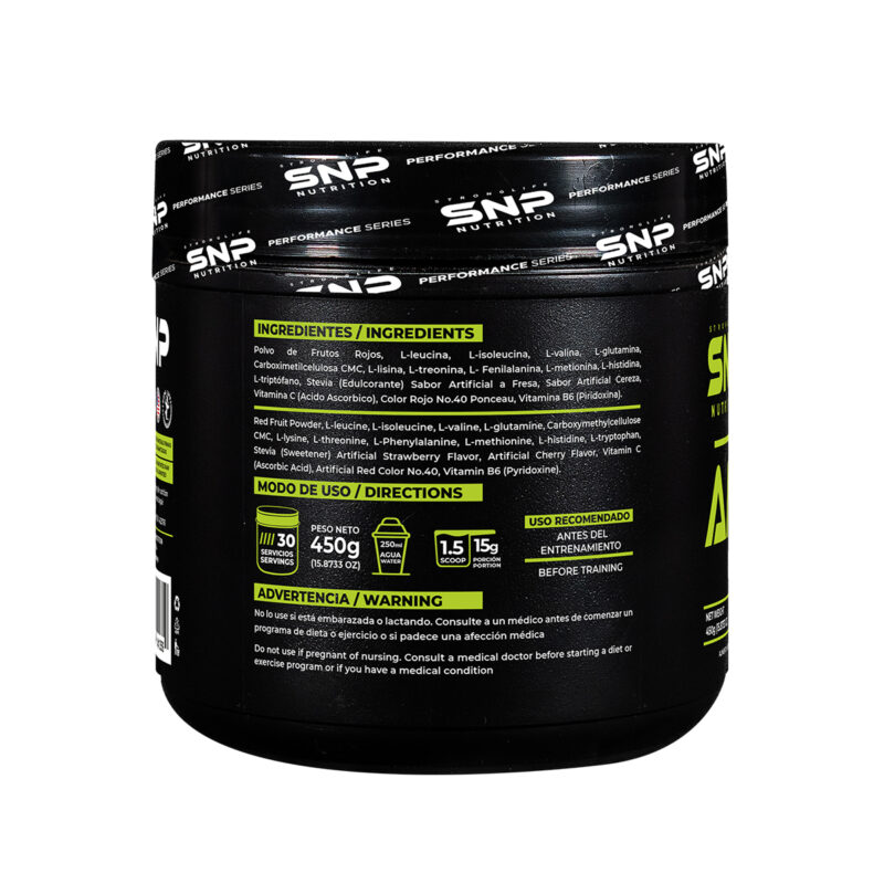 Aminos BCAA 4:2:2 Strawberry 450 g | Recuperación y Rendimiento Muscular Óptimo - Imagen 2