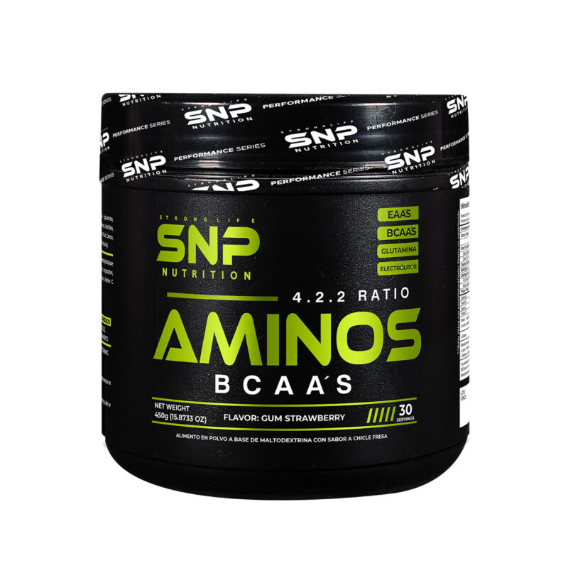 Aminos BCAA 4:2:2 Strawberry 450 g | Recuperación y Rendimiento Muscular Óptimo