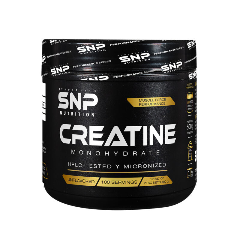 Creatina Monohidrato Micronizada 100 % Pura – 500 g (100 Servicios de 5 g)