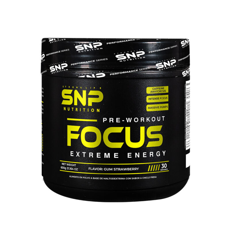 FOCUS de SNP – Pre-Entreno con Citrulina 6 g, Beta-Alanina 3 g, L-Arginina y Cafeína 200 mg