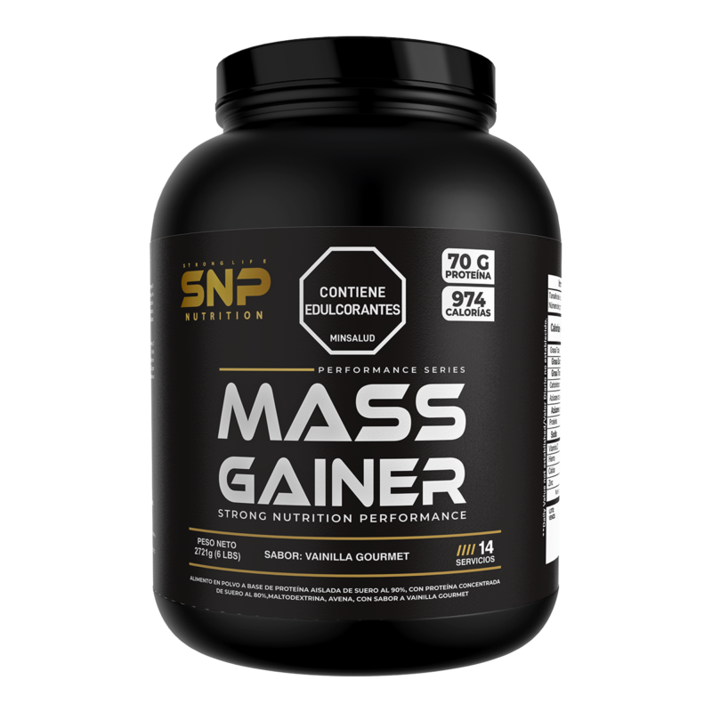 Proteína Mass Gainer SNP de 6 libras para volumen muscular
