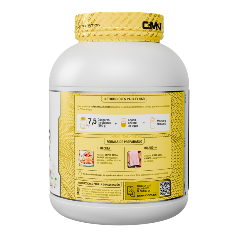 Proteína Super Mega Gainer de 10 libras Nueva Fórmula para Ganar Masa Muscular - Imagen 2