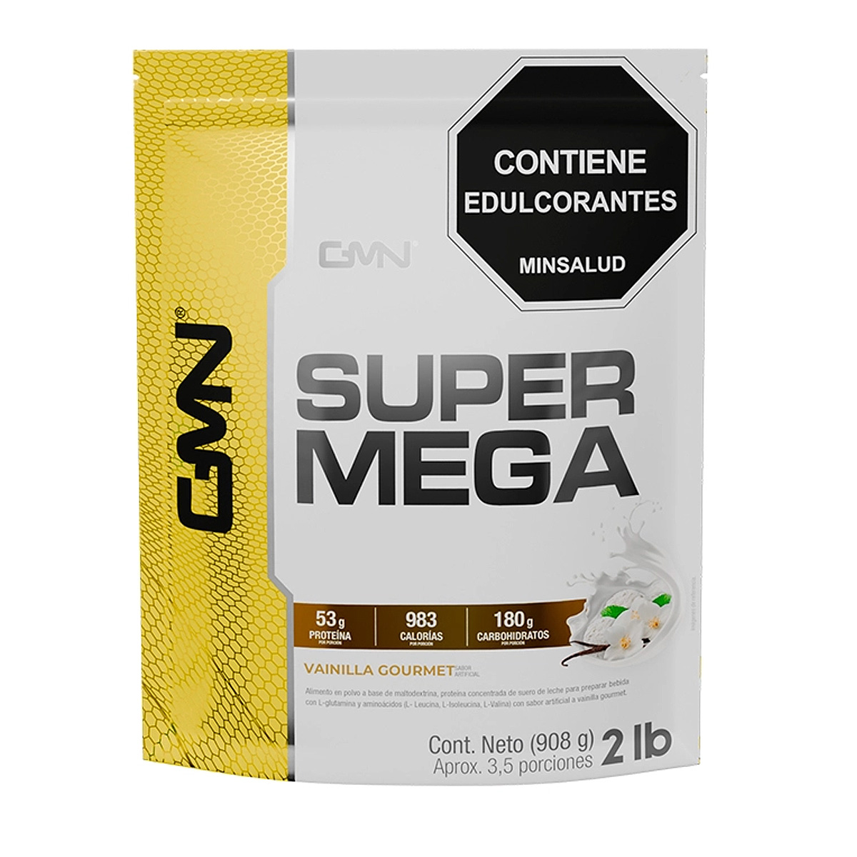 Proteina Super Mega Gainer 2 lb – Proteína Hipercalórica de 50 g de Proteína y 967 Calorías
