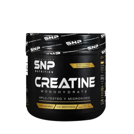 CREATINA MONOHIDRATO SNP de 500 grs 100servicios – FUERZA PURA, RENDIMIENTO REAL